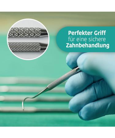Sunglow 5 Dental Care Set | Premium Stainless Steel Tooth Cleaning & Tartar Remover Kit - Gear & 4 Toothed Probes for Optimal Oral Care - Buy Online on GoSupps.com