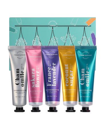 Vegan Plant Fragrance Hand Care Cream - 5pcs Mini Moisturizers for Dry Cracked Hands - Nourishing Formula for Soft Hands - Buy Online on GoSupps.com