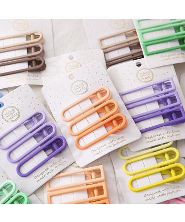 hgnxa 3 Metal Hair Clips Candy Color Duckbill Hair Clip Cute Hair Clamps Heavy Duty Barrettes for Women Styling Gifts - Buy Online on GoSupps.com