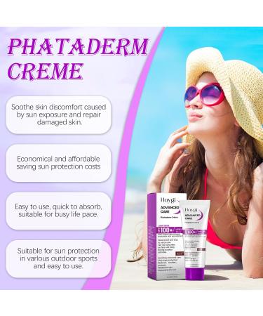 2 Pi ces Creme Solaire Visage SPF 100 80g Sunscreen SPF 100 Creme Solaire Indice 100 Moisturising Sun Protection Cream Respirant Convient Tous Les Types de Peau color2 - Buy Online on GoSupps.com