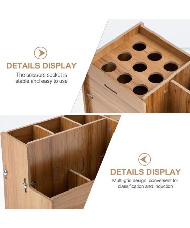 minkissy Hairdressing Scissor Stand Salon Organizers Storage Hair Stylist Shears Rack Hair Brush Holder Barber Scissor Holder - Buy Online on GoSupps.com