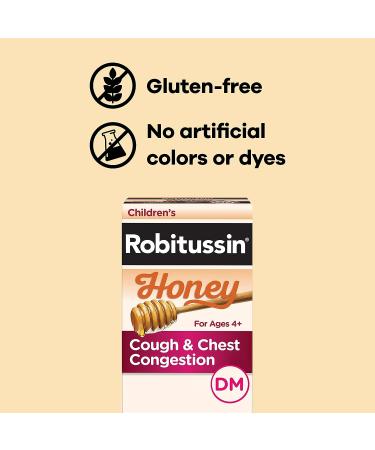 Robitussin Honey Cough and Chest Congestion DM Children's Cough Medicine - 12 Fl Oz (4 Fl Oz x 3) | Made with Real Honey for Flavor - Buy Online on GoSupps.com