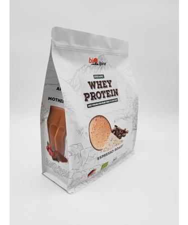  Bio alpine BioAlpine Organic Whey Protein Powder Espresso Roast Organic Made with Alpine Milk 1000g 33 Servings - Buy Online on GoSupps.com