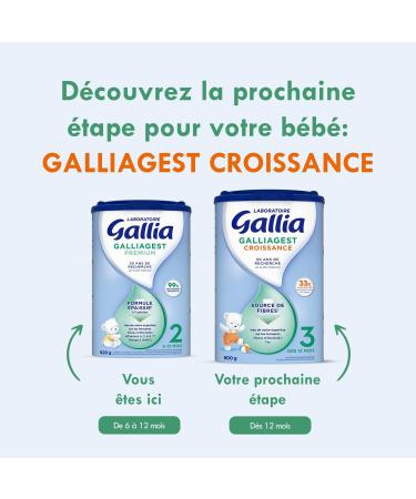 Laboratoire Gallia Galliagest Premium 2 me ge 820g X3 6-12 mois - Buy Online on GoSupps.com