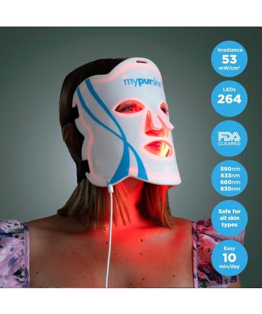 Professional Medical Grade Red Light Therapy Mask | Highest Dose Clinically Proven | Reduces Skin Redness Fine Lines & Wrinkles - Buy Online on GoSupps.com