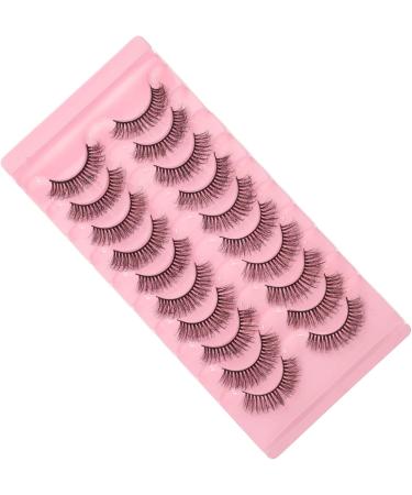 FOMIYES 50 Pairs False Eyelashes Eyelash False Lashes Wispy Fake Lashes Women Natural Eyelashes Makeup False Eyelashes Fake Eyelashes Imitation Makeup Tools Miss European and American - Buy Online on GoSupps.com