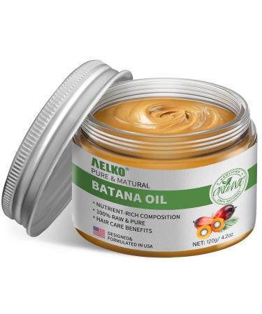 100% Raw Batana Mask for Hair Care Dr Sebi Organic Honduras Batana Oil for All Hair Types 4.2oz