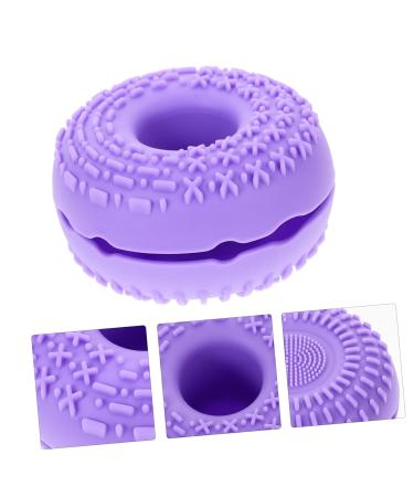 Buy Makeup Brush Washer & Cleaner - Purple Scrubber Pad for Fast & Easy Brush Cleaning | 8.3x8.3cm International Shipping - Buy Online on GoSupps.com