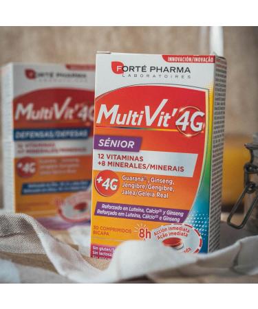 Forte Pharma Multivit 4G Senior 30Comp 200g - Buy Online on GoSupps.com