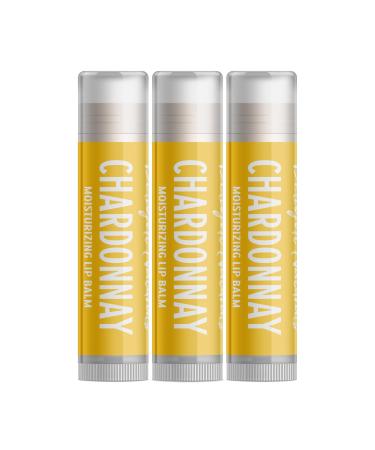 Delight Naturals Chardonnay Wine Lip Balm - Three Pack 3 Pack