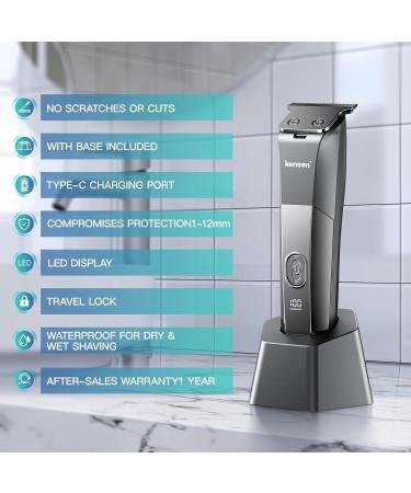 Best Body Hair Trimmer for Men - Waterproof Electric Groin & Pubic Hair Groomer Rechargeable Cordless Kit for Wet/Dry Use - Buy Online on GoSupps.com