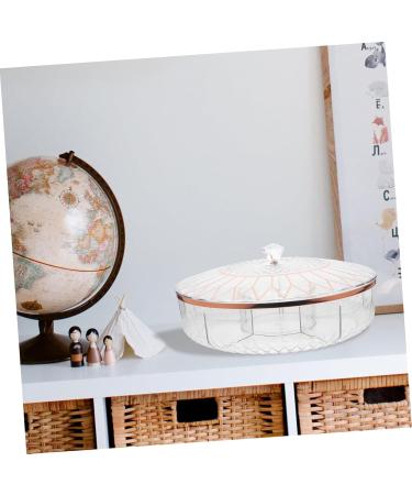 PRETYZOOM Dessert Plate Candy Box Food Tray Veggie Tray Snack Platter Divided Serving Dish Desktop to Rotate Potato Chips - Buy Online on GoSupps.com