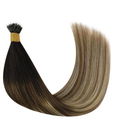 Buy Youngsee Nano Ring Hair Extensions - Real Hair Brown Balayage 45cm | 50g Nano Extensions - Buy Online on GoSupps.com