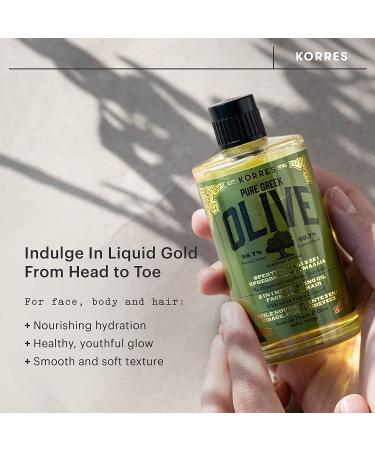 KORRES Olive 3-in-1 Nourishing Oil - 3.38 fl. oz. | Hydrating Face, Hair & Body Oil - Buy Online on GoSupps.com