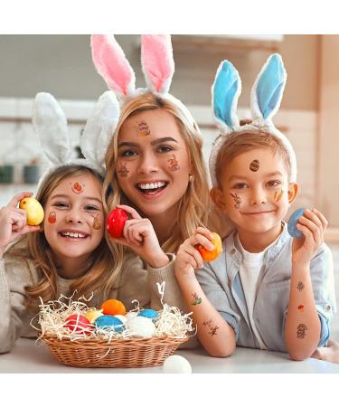 Easter Temporary Tattoos for Kids - 106 PCS Fake Tattoos for Easter Egg Party - Tattoos Stickers Toys for Easter Decorations Games Prizes - Buy Online on GoSupps.com