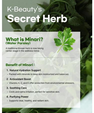 ClearDea Minari Calming Gel Serum Duo for face K-Beauty Hydrating & Soothing Face Serum with Korean Water Parsley Green Tea Mugwort & Lemon Balm Extracts 30ml * 2ea / 1.01oz * 2ea - Buy Online on GoSupps.com