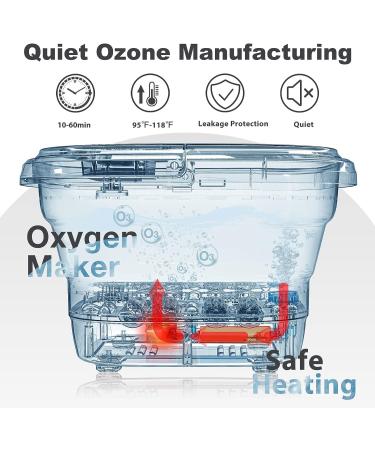 Bleoty Collapsible Foot Spa for Women with Heat, Massage, and Ozone Sterilization - Grey - Buy Online on GoSupps.com