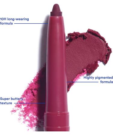  3ina 3INA MAKEUP The Automatic Lip Pencil 385 Burgundy Long Lasting Retractable Lip Pencil Waterproof Lip Liner with Sharpener Vegan Cruelty Free - Buy Online on GoSupps.com