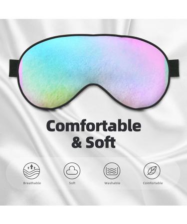 Colorful Wavy Abstract Sleep Mask | Double-Sided Soft Adjustable Eye Covers - Perfect for Shade & Reducing Eye Edema - Buy Online on GoSupps.com