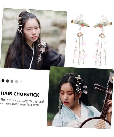 Gogogmee 1 Pair Butterfly Hair Clip Chinese Hair Sticks Japanese Vintage Hairpin Shell Hair Accessories Qipao Hair Barrettes Pearl Hair Clips Antique Tassel Hair Barrette Hair Pin Metal - Buy Online on GoSupps.com
