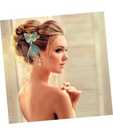 MAGICLULU 3 Pairs Tulle Butterfly Hair Clip Retro Barrette for Retro Tassel Hairpins Hair Clip for Women Hair Clip with Tassel Classic Tassel Barrette Decorative Tassel Headdress - Buy Online on GoSupps.com