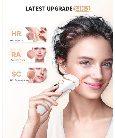 IPL Hair Removal Laser Device for Men & Women | 999 900 Pulses 3 Functions 9 Energy Levels - Painless Body Face & Bikini Hair Removal - Buy Online on GoSupps.com