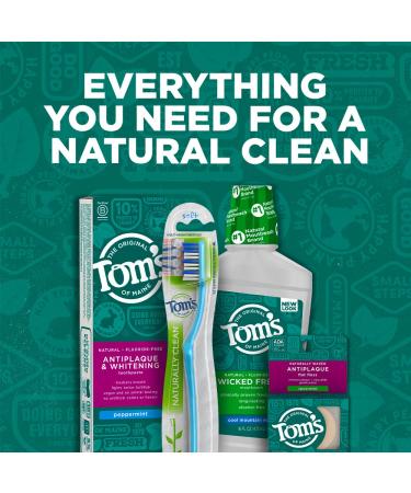 Tom's of Maine Whole Care Natural Fluoride Mouthwash, Fresh Mint - 16 oz (3-Pack) | Natural Oral Care - Buy Online on GoSupps.com
