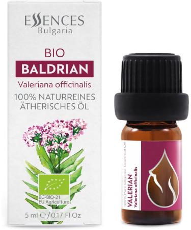 Bulgaria Organic Valerian Essential Oil 5ml | for Sleep, Relaxation & Stress Relief | Therapeutic Grade Aromatherapy Oil - Buy Online on GoSupps.com