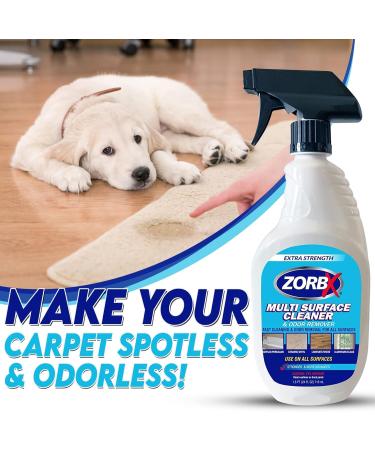 ZORBX Extra-Strength Multi Surface Cleaner | Citrus Scented Odor & Stain Remover | Fast-Acting Multipurpose Spray (24 Fl Oz) - Shop Internationally - Buy Online on GoSupps.com