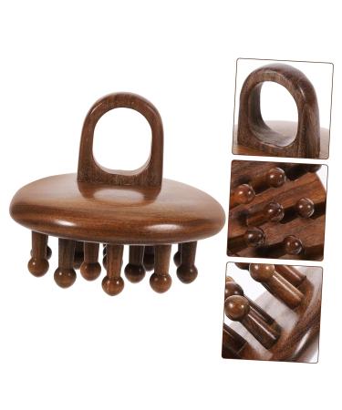 Fomiyes Wide Tooth Wooden Comb | Scalp Care & Essential Oils Massage Comb | Green Sandalwood Hair Care Brush for Women - Buy Online on GoSupps.com