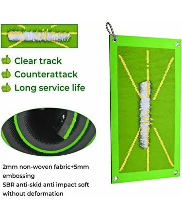 Turf Golf Mat  Premium Golf Hitting Mat with 3 Balls  Divot Daddy Pro Golf Practice mat That Shows Swing Path  Golf Training Mat for Swing Detection Batting - Buy Online on GoSupps.com