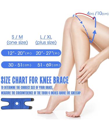 TISMOD Knee Brace with Patella Gel Pad & Side Stabilizers - Adjustable Support for Meniscus Tear, Arthritis, Joint Pain - Injury Recovery - S/M Blue & Black - Buy Online on GoSupps.com