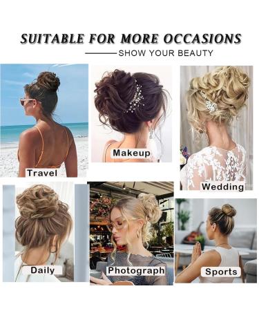 Messy Bun Hair Extensions with Rubber Band | Darkest Brown Synthetic Hair Parts for Large Buns & Ponytails - Buy Online on GoSupps.com