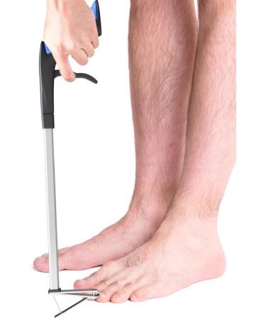 Buy 44LLC Nail Clipper - 18" Pistol-Grip Long Handle Stainless Steel Fingernail & Toenail Clipper with Easy Press Lever for Precision Care - Buy Online on GoSupps.com