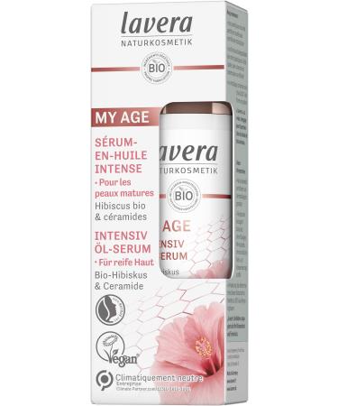 lavera My Age Intense Oil Serum - Natural cosmetics - vegan - certified - Organic Hibiscus & Plant Ceramides - 30ml