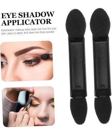 PLAFOPE 100pcs Eyeshadow Brush Kit Make up Sponges for Face Eyeshadow Sponge Short Mini Black - Buy Online on GoSupps.com