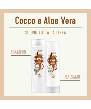 Dove Sunsilk Coconut and aloe vera shampoo for dry and brittle hair 250 ml - Buy Online on GoSupps.com