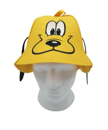 Fragrant Moments Sauna Hat Dog 100% Cotton Felt Sauna Hat Felt Cap