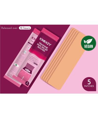 KNOXZY Feminine Pain Relief Patches (5 Patches) for Period, Menstrual, Endometriosis & PCOS Pain Relief | Pack of 1 - Buy Online on GoSupps.com