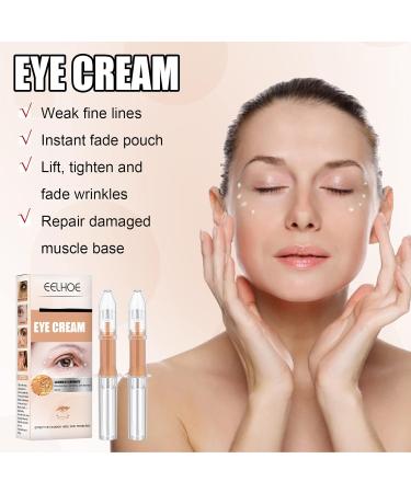Anti-Aging Eye Cream - 2 Pieces Eye Serum for Wrinkles Dark Circles & Puffiness - Age-Defying Eye Treatment - Buy Online on GoSupps.com