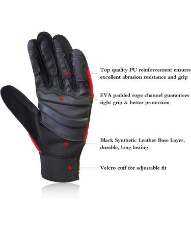 Intra-FIT Anti-Slip Climbing Gloves for Rappelling & Rescue - Ideal for Rock/Tree/Mountain Climbing & Outdoor Sports - Buy Online on GoSupps.com