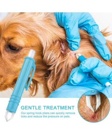 Surmounty Tick Removal Set - 6Pcs Stainless Steel Tick Tweezers & Plastic Hooks for Humans & Dogs - Complete Tick Remover Kit with 3 Sizes - Buy Online on GoSupps.com