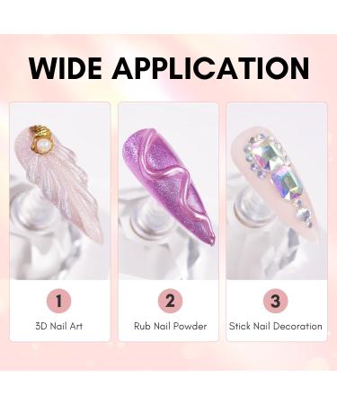 Makartt Nail Rhinestone Glue & 3D Gel Kit | Strong Adhesive for Nail Art | DIY Nail Decoration - Buy Online on GoSupps.com