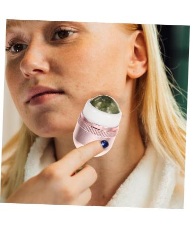 VINTORKY Jade Roller Face Skin Massager Facial Massager Roller Portable Face Roller Face Massager Roller Face Massage Tools Face Care Supply Dual Purpose Pink Metal Miss Nursing Supplies - Buy Online on GoSupps.com