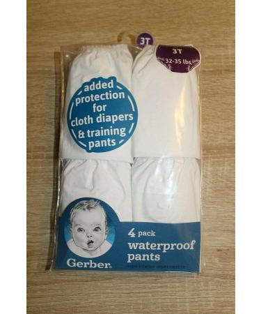 Gerber Plastic Pants 3T | Fits 32-35 lbs | 4 Pairs, 8 Count | Pack of 1 - Buy Online on GoSupps.com
