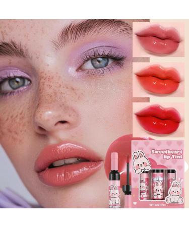 Lip stains lip pencil coloring | 3-color pigmented lip stain set wine bottle shape long-lasting daily makeup for women girls mothers or little ones - Buy Online on GoSupps.com