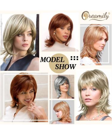 Creamily Pixie Cut Wig: Shaggy Layered Fluffy Brown Mixed Blonde 80s Mullet Rocker Wigs for Women - Buy Online on GoSupps.com