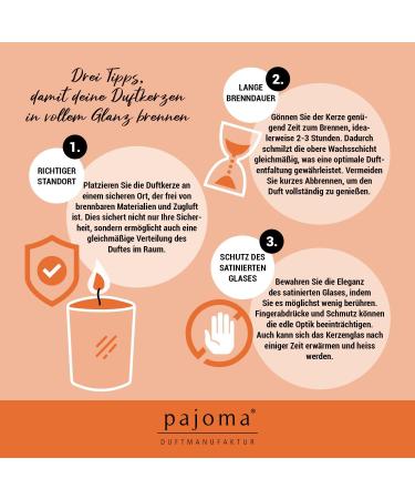 Pajoma Mango-Orange Fragrance Candle 120g | Premium Quality 25-Hour Burn Time Elegant Gift Packaging - Buy Online on GoSupps.com