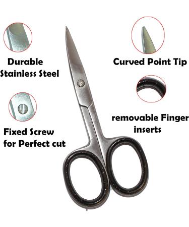 YSCARE Stainless Steel Cuticle Nail Scissors for Manicure and Pedicure - Silver - Buy Online on GoSupps.com