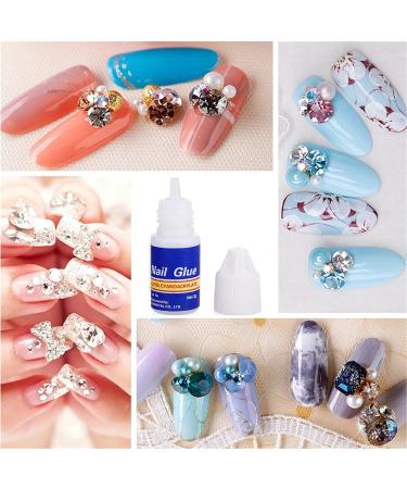 10 PCS Extra-Strong Nail Glue Quick Dry Super Strong Nail Tip Adhesive Bond Glue Adhesive Salon Professional Quality for Applying Artificial Nail Tips Manicure Supplies (Nail glue) - Buy Online on GoSupps.com